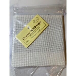 Crafts N Things Black White Houndstooth Cross Stitch Fabric 15x15